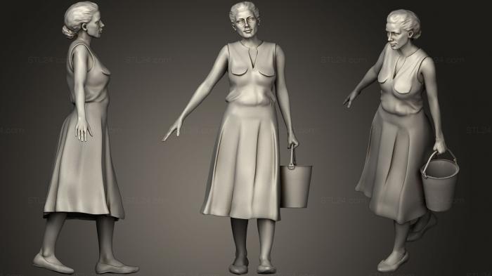 Figurines of people (women, STKH_0202) 3D models for cnc